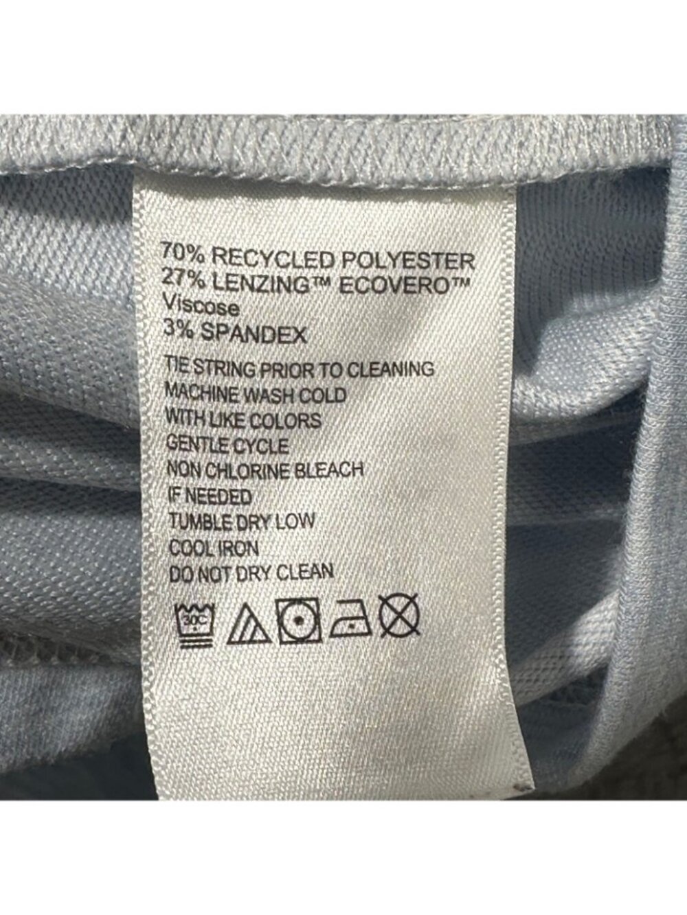 Tommy Bahama Hoodie Mens Medium Light Blue Heathered Recycled Blend Pullover - Picture 7 of 8